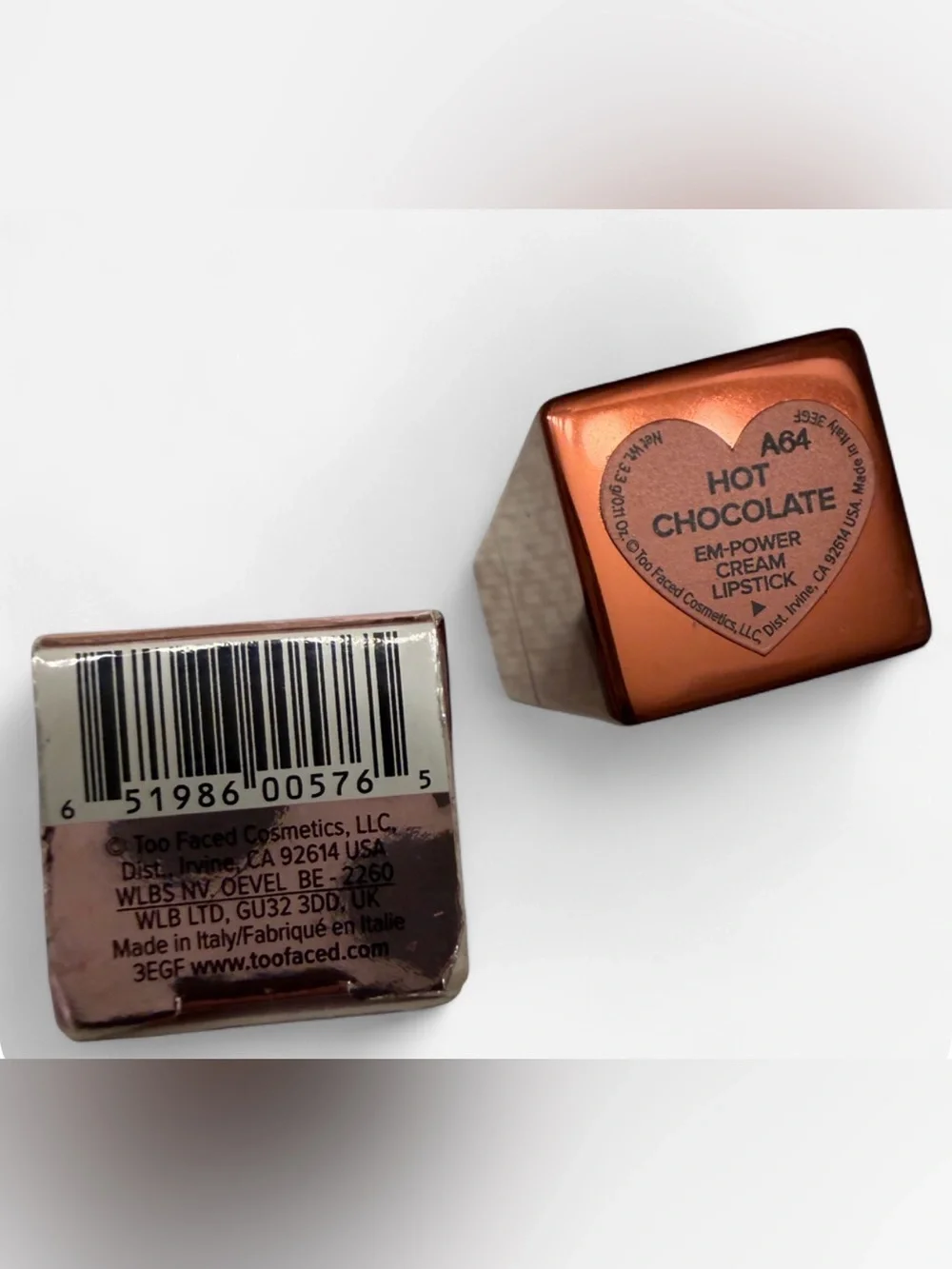 Too Faced Cocoa Bold Empower Cream Lipstick in the shade hot chocolate